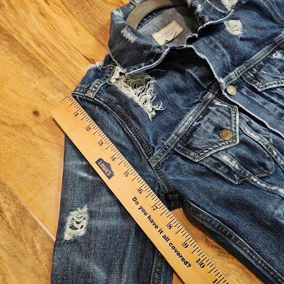 Denim and Supply Ralph Lauren Vintage Truckers XS jean Jacket. Heavy distressed - Picture 13 of 16